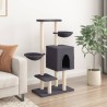 Arbre à chat avec griffoirs en sisal gris foncé 117 cm 