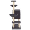 Arbre à chat avec griffoirs en sisal gris foncé 117 cm 