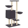 Arbre à chat avec griffoirs en sisal gris foncé 117 cm 
