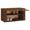 Armoire à chaussures murale Chêne marron 70x35x38cm Bois de Pin 