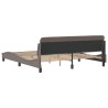 Cadre de lit sans matelas taupe 180x200 cm tissu 