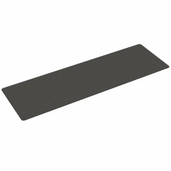 Tapis de couloir aspect sisal anthracite 80x250 cm 