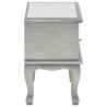 Table de chevet miroir MDF et verre 34,5 x 30 x 50 cm 