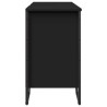 Armoire lavabo de salle de bain noir 91x35x60 cm 