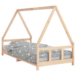 Cadre de lit pour enfants 90x200 cm bois de pin massif 