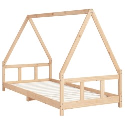 Cadre de lit pour enfants 90x200 cm bois de pin massif 