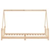 Cadre de lit pour enfants 90x200 cm bois de pin massif 