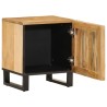 Table de chevet 40x34x46 cm bois de manguier massif brut 