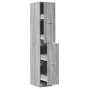 Armoire apothicaire sonoma gris 30x41x174,5cm bois d'ingénierie 