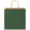 Sacs en papier 250 pcs avec poignées vert 26x17x25 cm 