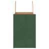 Sacs en papier 250 pcs avec poignées vert 26x17x25 cm 