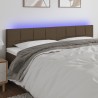 Tête de lit à LED Taupe 160x5x78/88 cm Tissu 