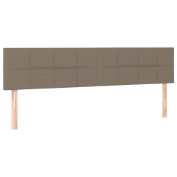 Tête de lit à LED Taupe 160x5x78/88 cm Tissu 