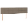Tête de lit à LED Taupe 160x5x78/88 cm Tissu 