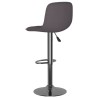 Tabourets de bar lot de 2 taupe tissu 