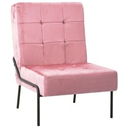 Chaise de relaxation 65x79x87 cm Rose Velours 