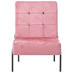 Chaise de relaxation 65x79x87 cm Rose Velours 