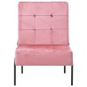 Chaise de relaxation 65x79x87 cm Rose Velours 
