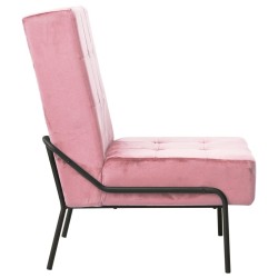Chaise de relaxation 65x79x87 cm Rose Velours 