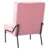Chaise de relaxation 65x79x87 cm Rose Velours 