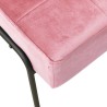 Chaise de relaxation 65x79x87 cm Rose Velours 