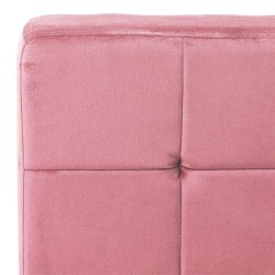 Chaise de relaxation 65x79x87 cm Rose Velours 