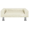 Lit pour chien crème 70x45x26,5 cm velours 