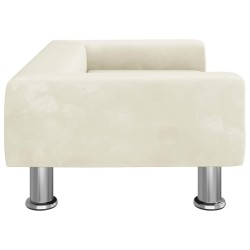Lit pour chien crème 70x45x26,5 cm velours 