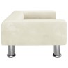 Lit pour chien crème 70x45x26,5 cm velours 