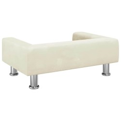 Lit pour chien crème 70x45x26,5 cm velours 