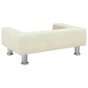 Lit pour chien crème 70x45x26,5 cm velours 