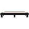 Cadre de lit sans matelas noir 180x200 cm 