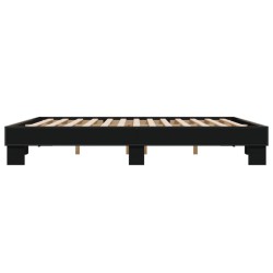 Cadre de lit sans matelas noir 180x200 cm 