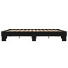 Cadre de lit sans matelas noir 180x200 cm 