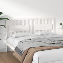 Tête de lit Blanc 155,5x4x100 cm Bois massif de pin 