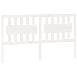 Tête de lit Blanc 155,5x4x100 cm Bois massif de pin 