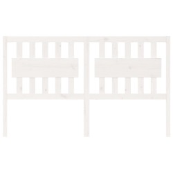 Tête de lit Blanc 155,5x4x100 cm Bois massif de pin 