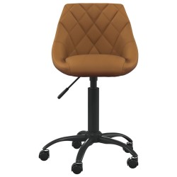 Chaise de bureau Marron Velours 