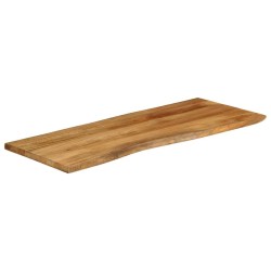 Dessus de table 140x60x3,8 cm bord vivant bois massif manguier 