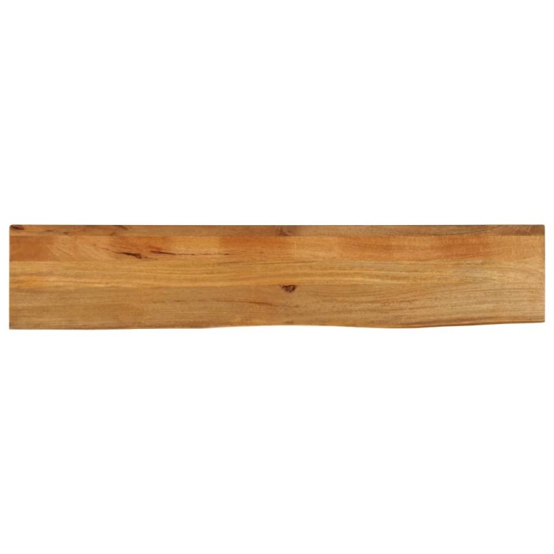 Dessus de table à bord vivant 140x20x3,8cm bois massif manguier 