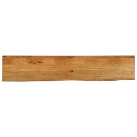 Dessus de table à bord vivant 140x20x3,8cm bois massif manguier 