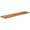 Dessus de table à bord vivant 140x20x3,8cm bois massif manguier 