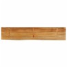 Dessus de table à bord vivant 140x20x3,8cm bois massif manguier 