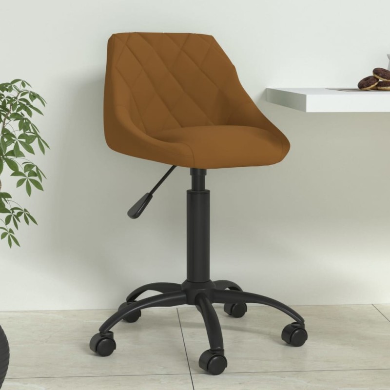 Chaise de salle à manger Marron Velours Chaise de salle à manger Marron Velours