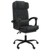 Fauteuil inclinable de bureau Noir Similicuir 