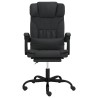 Fauteuil inclinable de bureau Noir Similicuir 