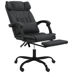 Fauteuil inclinable de bureau Noir Similicuir 