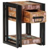 Tables de nuit 2 pcs 40x40x40 cm Bois massif recyclé 