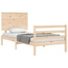 Cadre de lit sans matelas 100x200 cm bois massif 