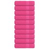 Serviettes de douche 10 pcs rose 70x140 cm 360 g/m² 100% coton 